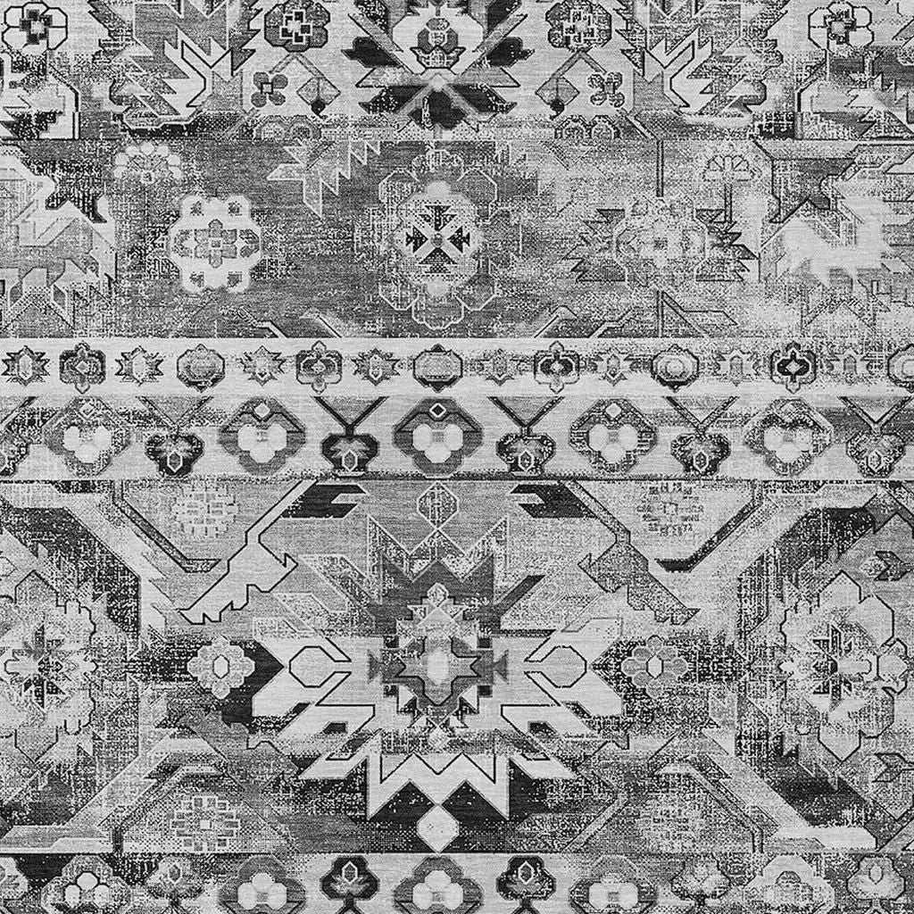 10' X 14' Silver And Gray Cactus Washable Indoor Outdoor Area Rug Homeroots Outdoor