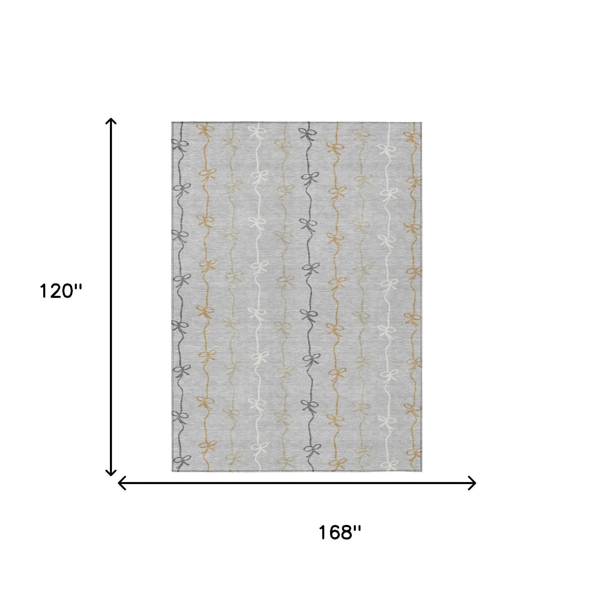 10' X 14' Silver And Gray Southwestern Washable Indoor Outdoor Area Rug Homeroots Outdoor