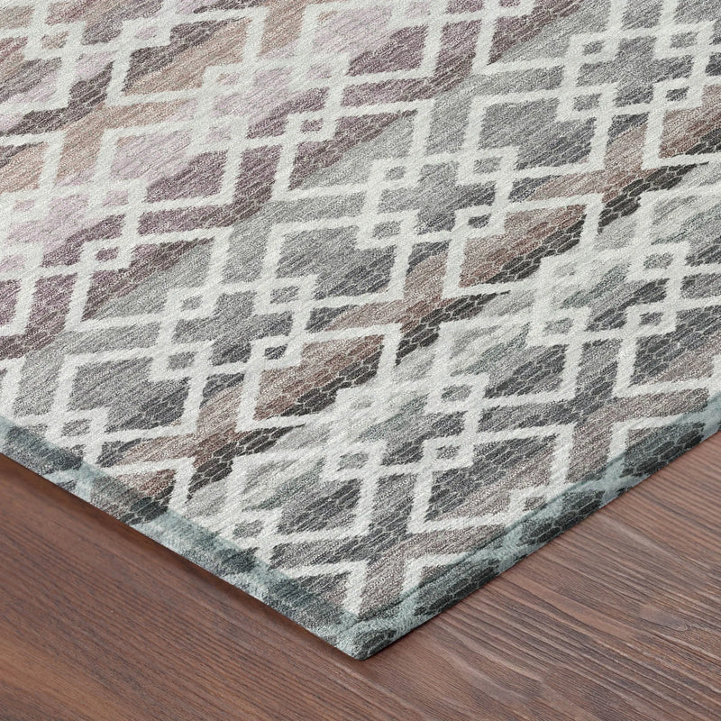10' X 14' Silver And Gray Striped Washable Indoor Outdoor Area Rug Homeroots Outdoor
