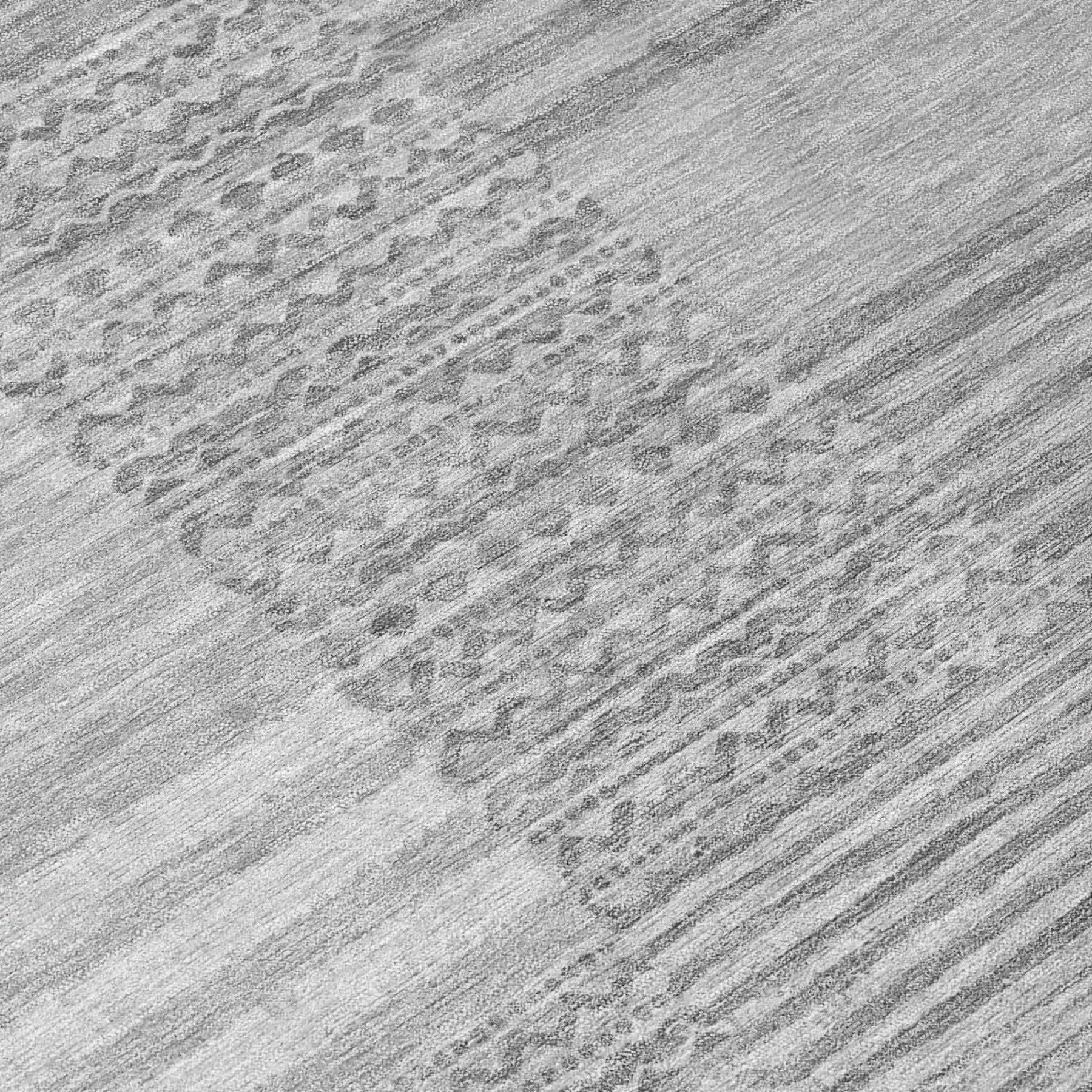 10' X 14' Silver And Gray Striped Washable Indoor Outdoor Area Rug Homeroots Outdoor