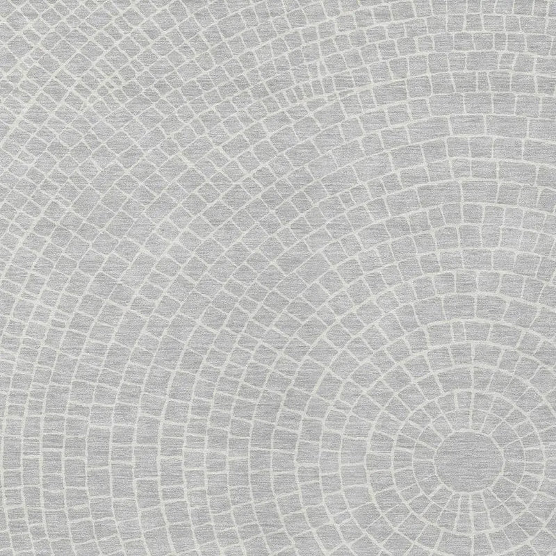 10' X 14' Silver And Ivory Geometric Washable Indoor Outdoor Area Rug Homeroots Outdoor