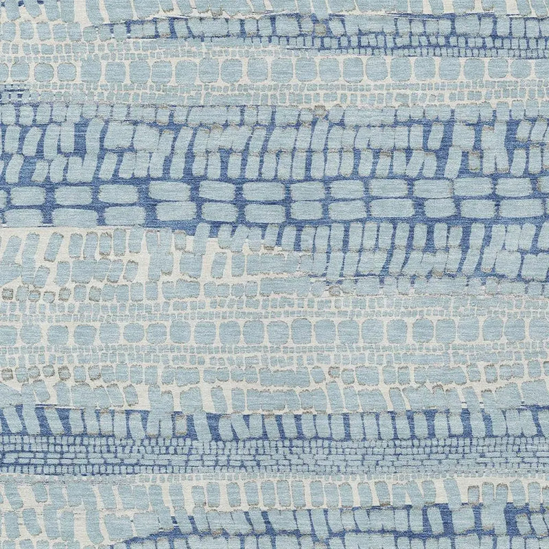 10' X 14' Sky Blue And Blue Abstract Washable Indoor Outdoor Area Rug Homeroots Outdoor