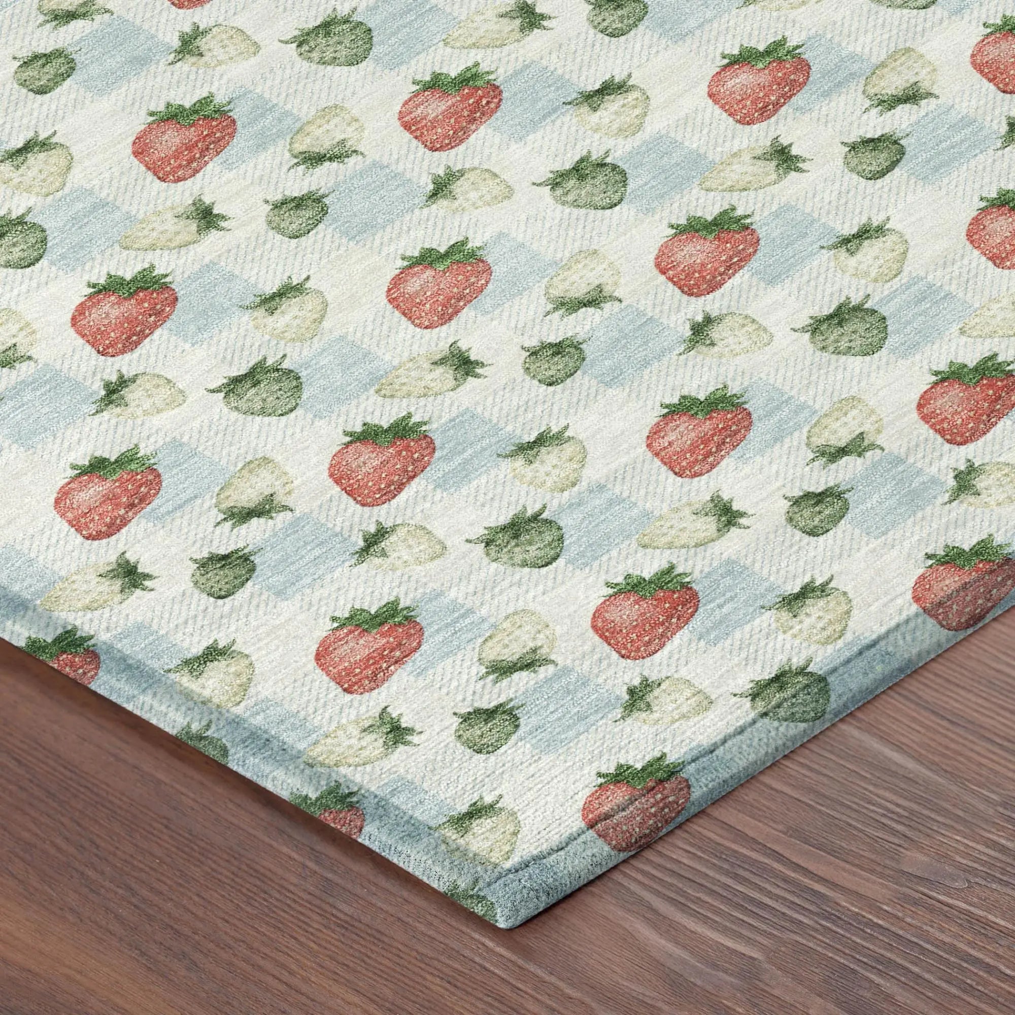 10' X 14' Sky Blue And Blue Floral Washable Indoor Outdoor Area Rug Homeroots Outdoor