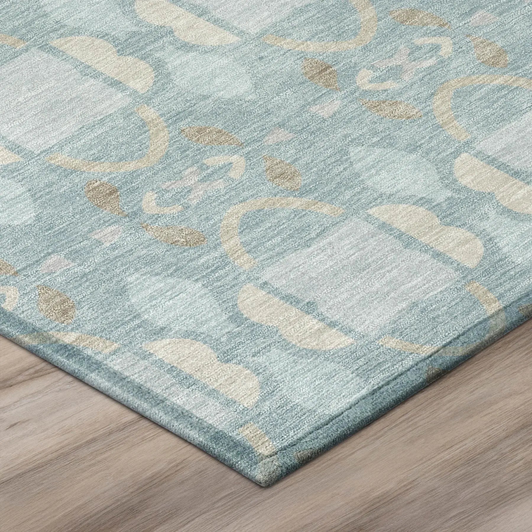 10' X 14' Sky Blue And Blue Striped Washable Indoor Outdoor Area Rug Homeroots Outdoor