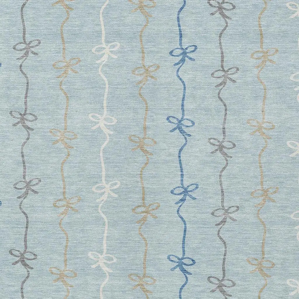 10' X 14' Sky Blue And Denim Blue Southwestern Washable Indoor Outdoor Area Rug Homeroots Outdoor