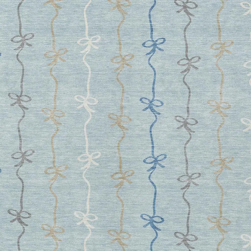 10' X 14' Sky Blue And Denim Blue Southwestern Washable Indoor Outdoor Area Rug Homeroots Outdoor