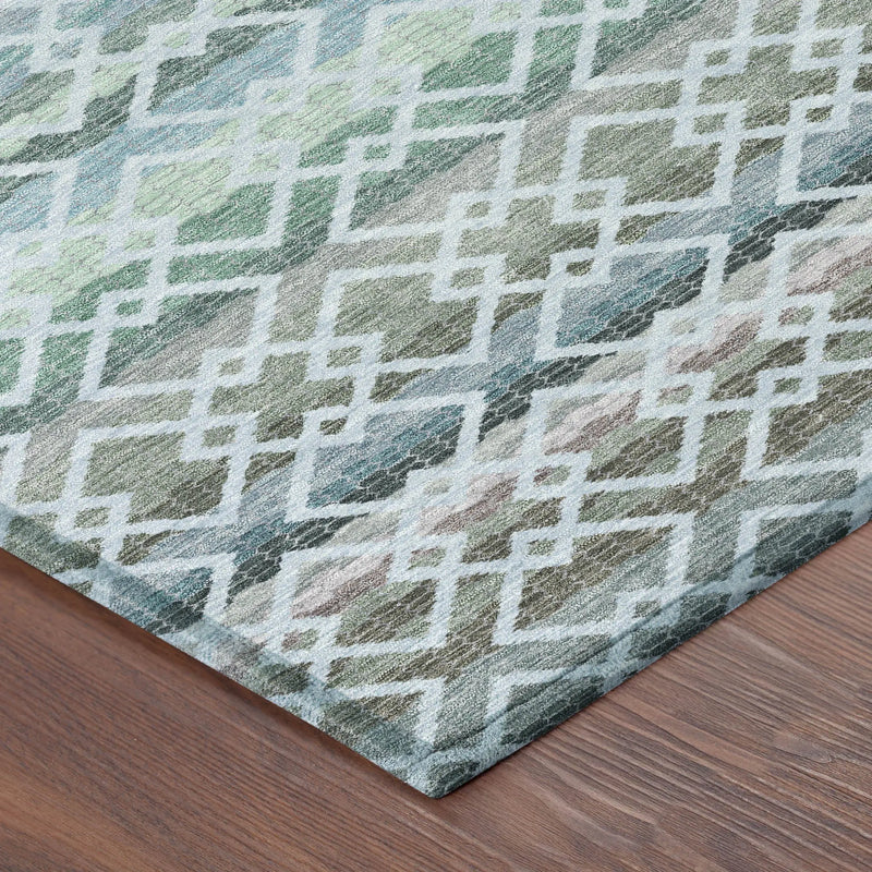 10' X 14' Sky Blue And Ivory Striped Washable Indoor Outdoor Area Rug Homeroots Outdoor