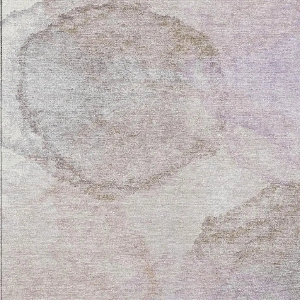 10' X 14' Taupe And Beige Abstract Washable Indoor Outdoor Area Rug Homeroots Outdoor