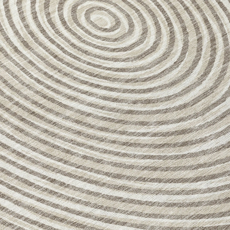 10' X 14' Taupe And Beige Geometric Washable Indoor Outdoor Area Rug Homeroots Outdoor