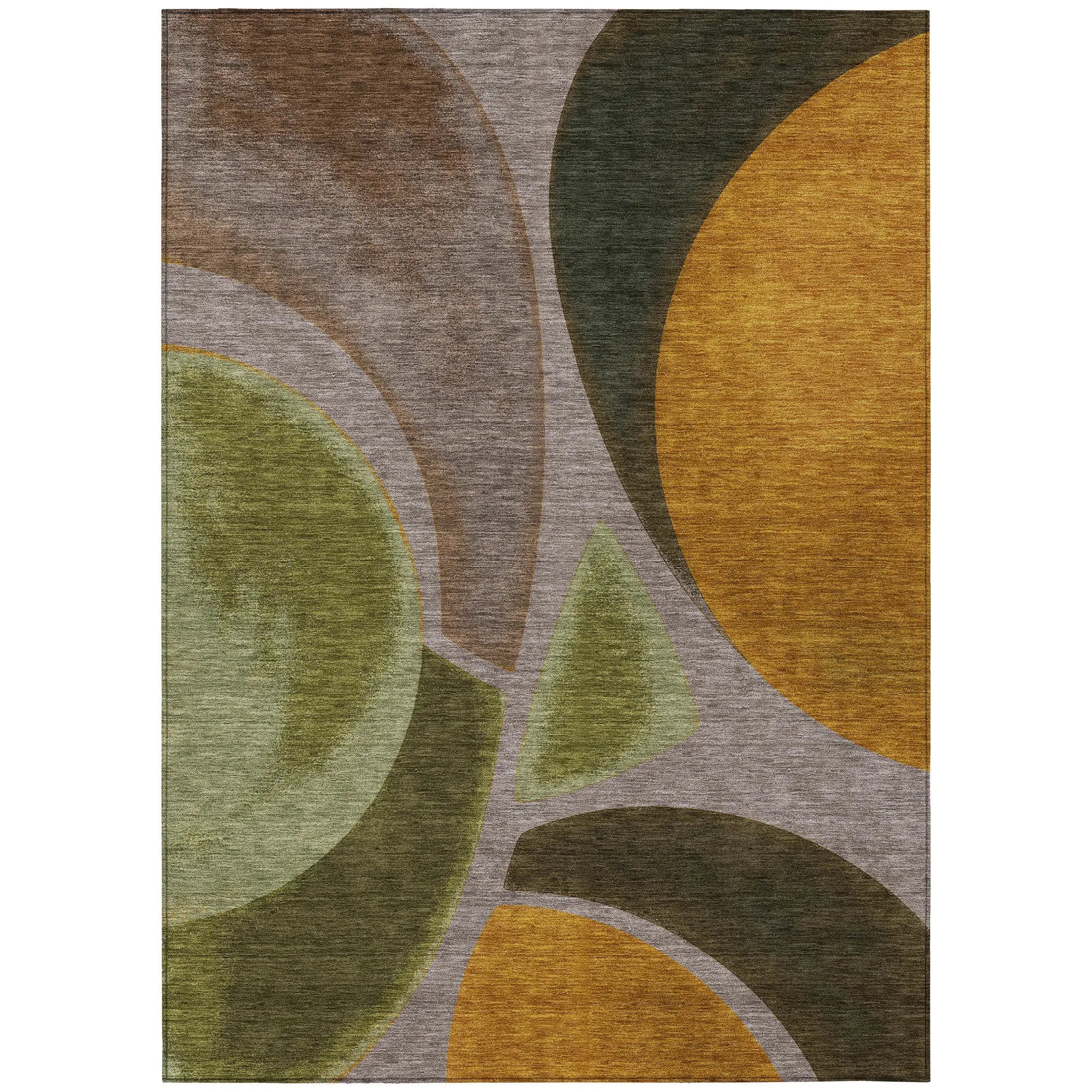 10' X 14' Taupe And Brown Abstract Washable Indoor Outdoor Area Rug Homeroots Outdoor
