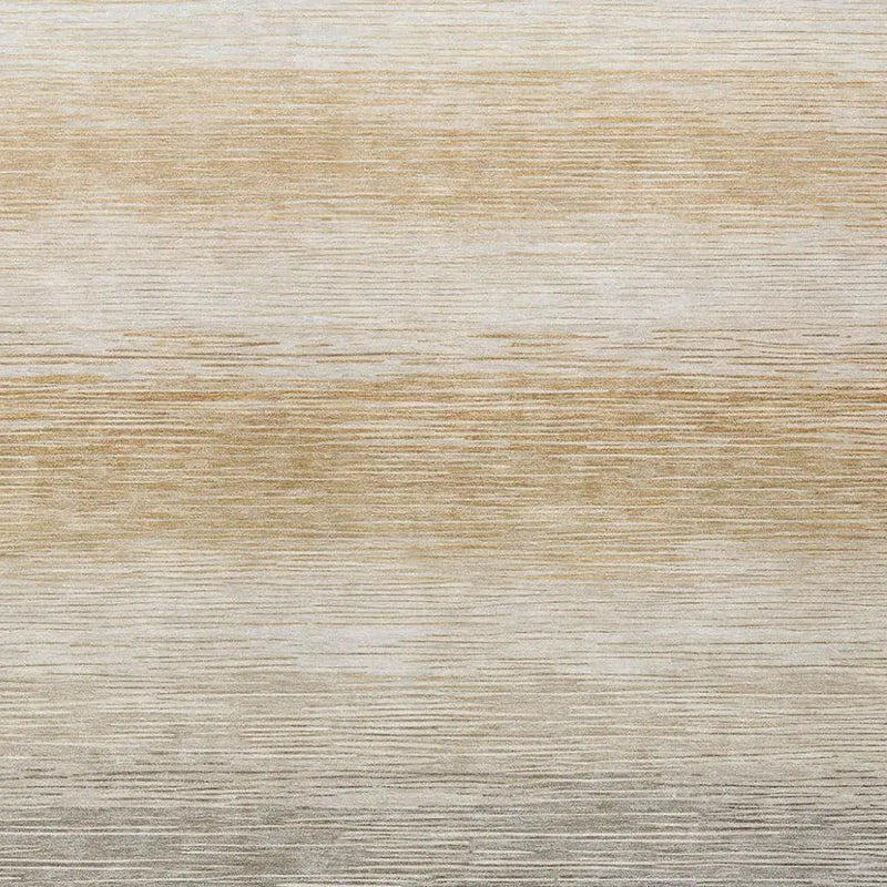 10' X 14' Taupe And Brown Striped Washable Indoor Outdoor Area Rug Homeroots Outdoor