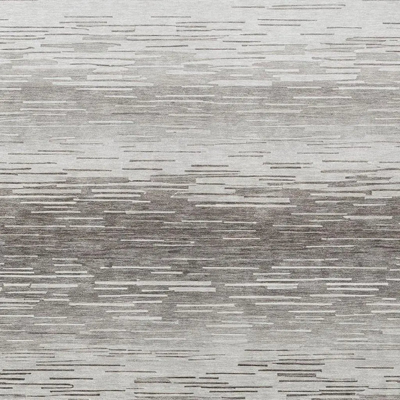 10' X 14' Taupe And Brown Striped Washable Indoor Outdoor Area Rug Homeroots Outdoor