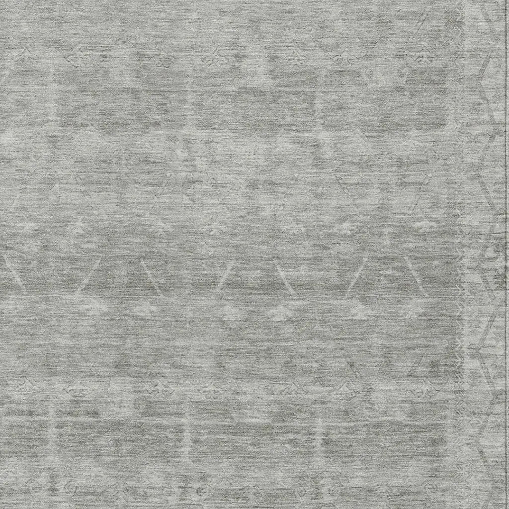 10' X 14' Taupe And Brown Tribal Washable Indoor Outdoor Area Rug Homeroots Outdoor