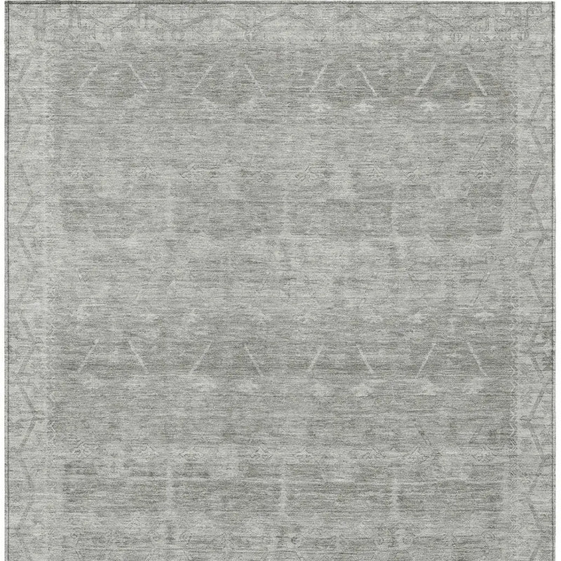 10' X 14' Taupe And Brown Tribal Washable Indoor Outdoor Area Rug Homeroots Outdoor