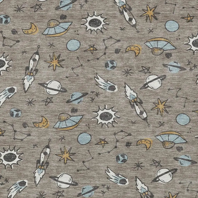 10' X 14' Taupe And Gray Animal Print Washable Indoor Outdoor Area Rug Homeroots Outdoor