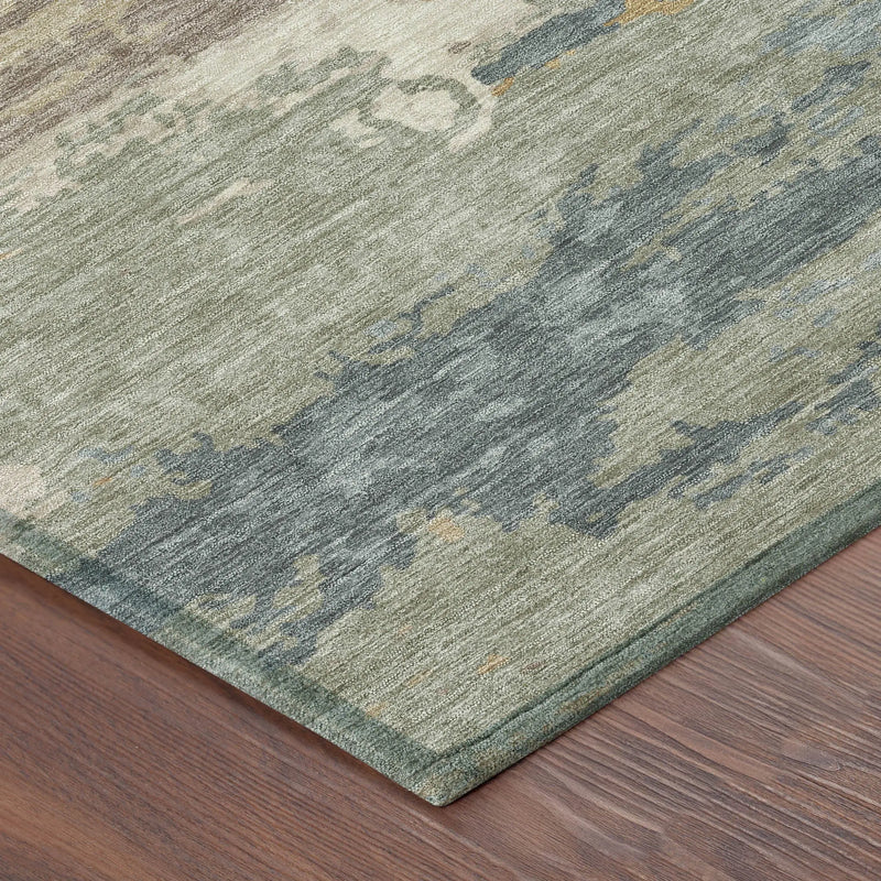 10' X 14' Taupe And Ivory Abstract Washable Indoor Outdoor Area Rug Homeroots Outdoor