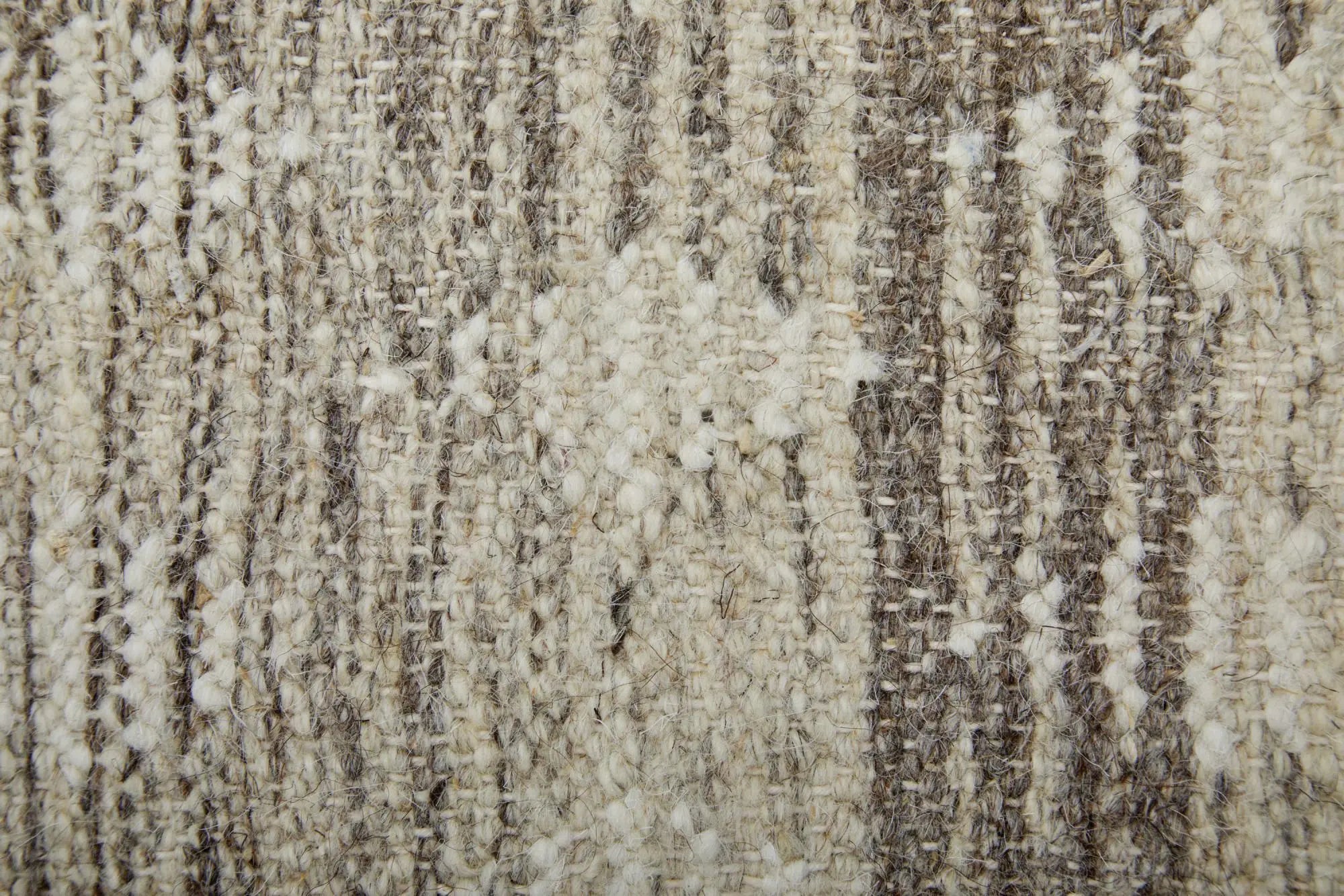 10' X 14' Taupe Ivory And Gray Wool Geometric Hand Woven Area Rug With Fringe Homeroots Home Decor