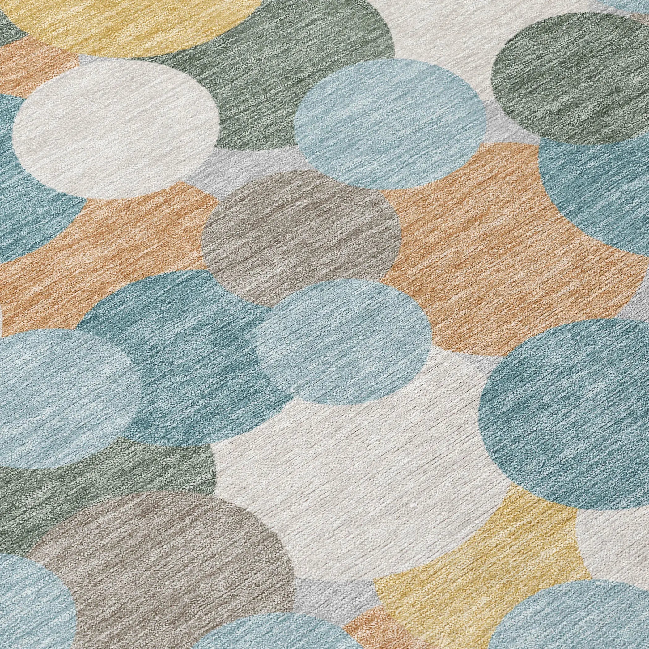 10' X 14' Teal Blue And Aqua Geometric Washable Indoor Outdoor Area Rug Homeroots Outdoor
