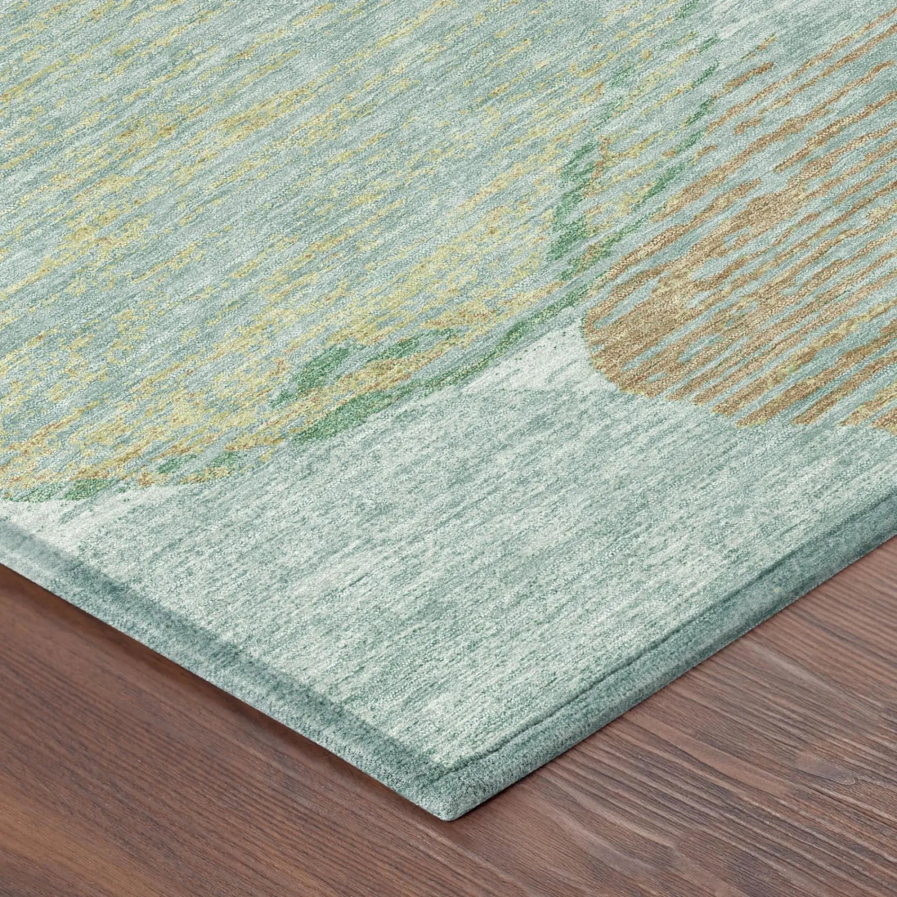 10' X 14' Teal Blue And Blue Geometric Washable Indoor Outdoor Area Rug Homeroots Outdoor