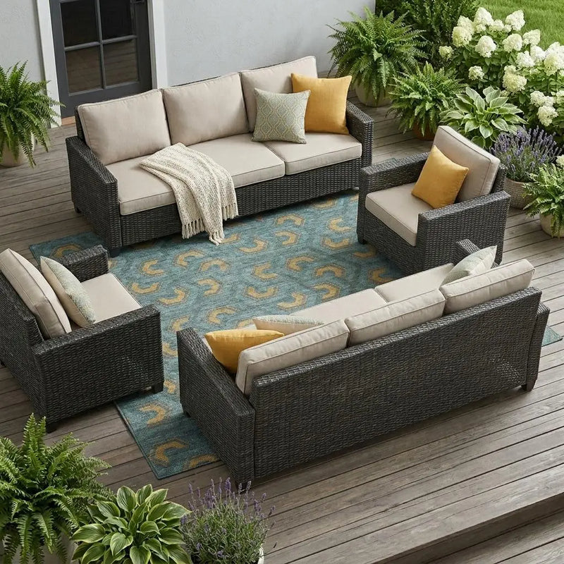 10' X 14' Teal Blue And Copper Geometric Washable Indoor Outdoor Area Rug Homeroots Outdoor