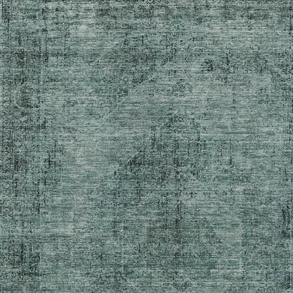 10' X 14' Teal Blue And Gray Oriental Washable Indoor Outdoor Area Rug Homeroots Outdoor