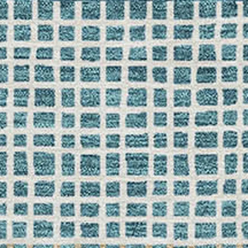 10' X 14' Teal Blue And Ivory Striped Washable Indoor Outdoor Area Rug Homeroots Outdoor
