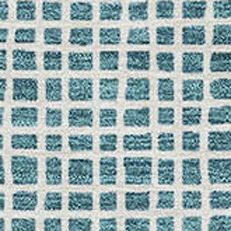 10' X 14' Teal Blue And Ivory Striped Washable Indoor Outdoor Area Rug Homeroots Outdoor