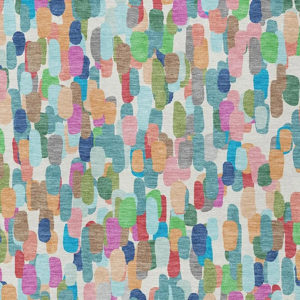 10' X 14' Teal Blue And Navy Blue Abstract Washable Indoor Outdoor Area Rug Homeroots Outdoor