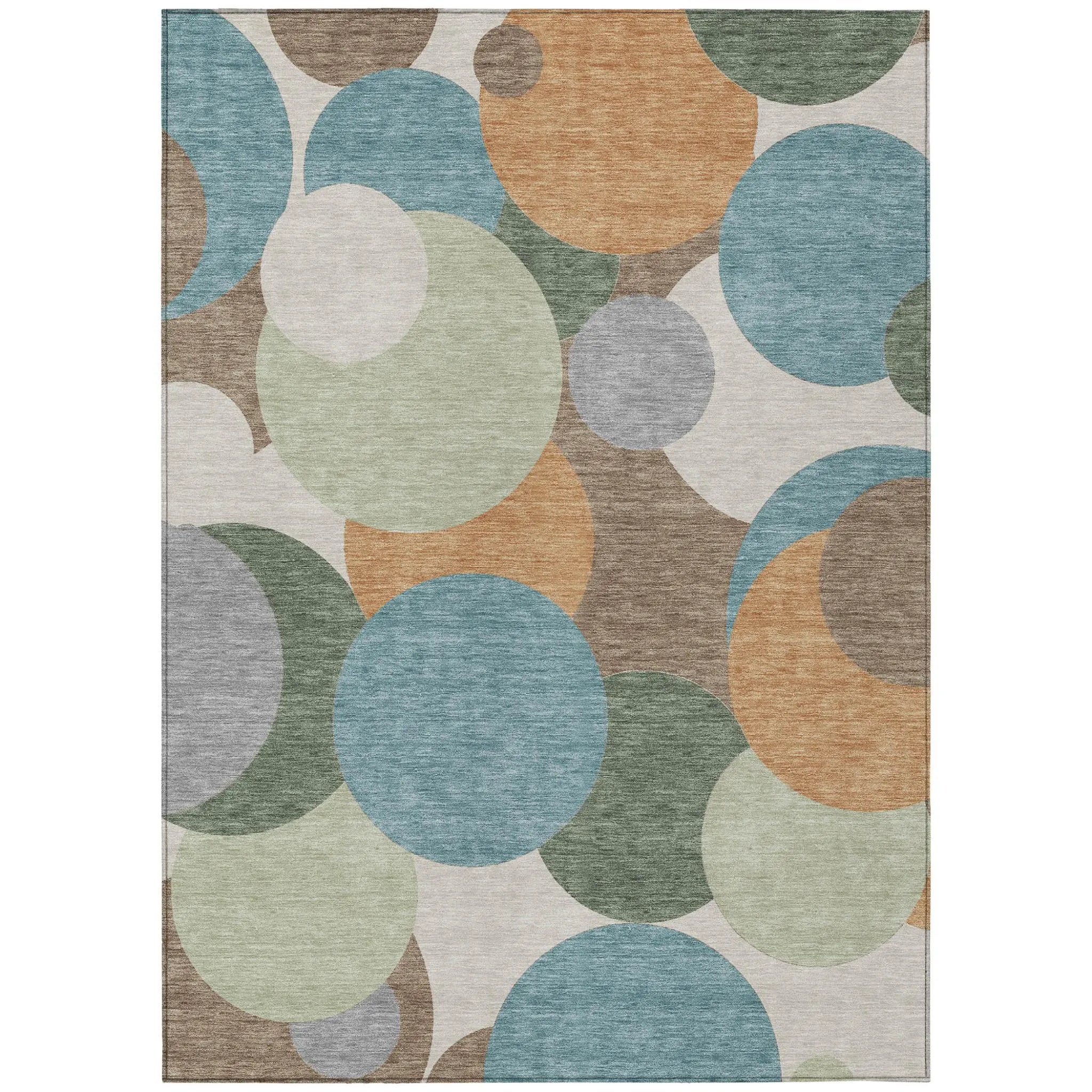 10' X 14' Teal Blue And Silver Geometric Washable Indoor Outdoor Area Rug Homeroots Outdoor