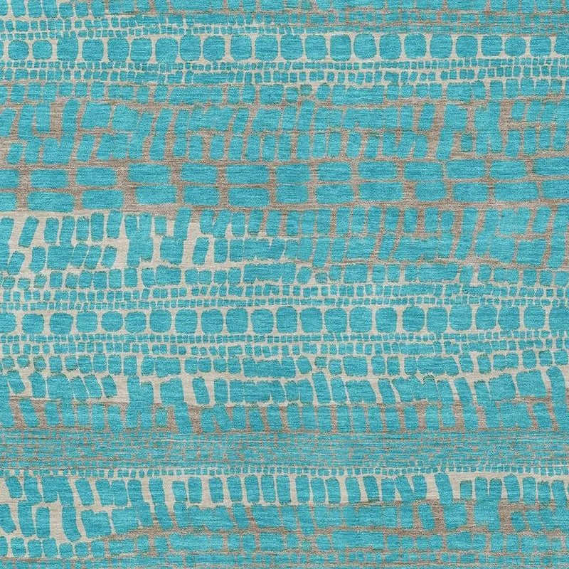 10' X 14' Teal Blue And Turquoise Abstract Washable Indoor Outdoor Area Rug Homeroots Outdoor