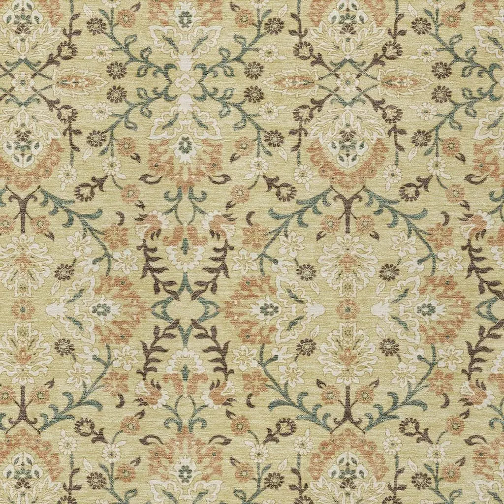 10' X 14' Wheat And Gold Geometric Washable Indoor Outdoor Area Rug Homeroots Outdoor