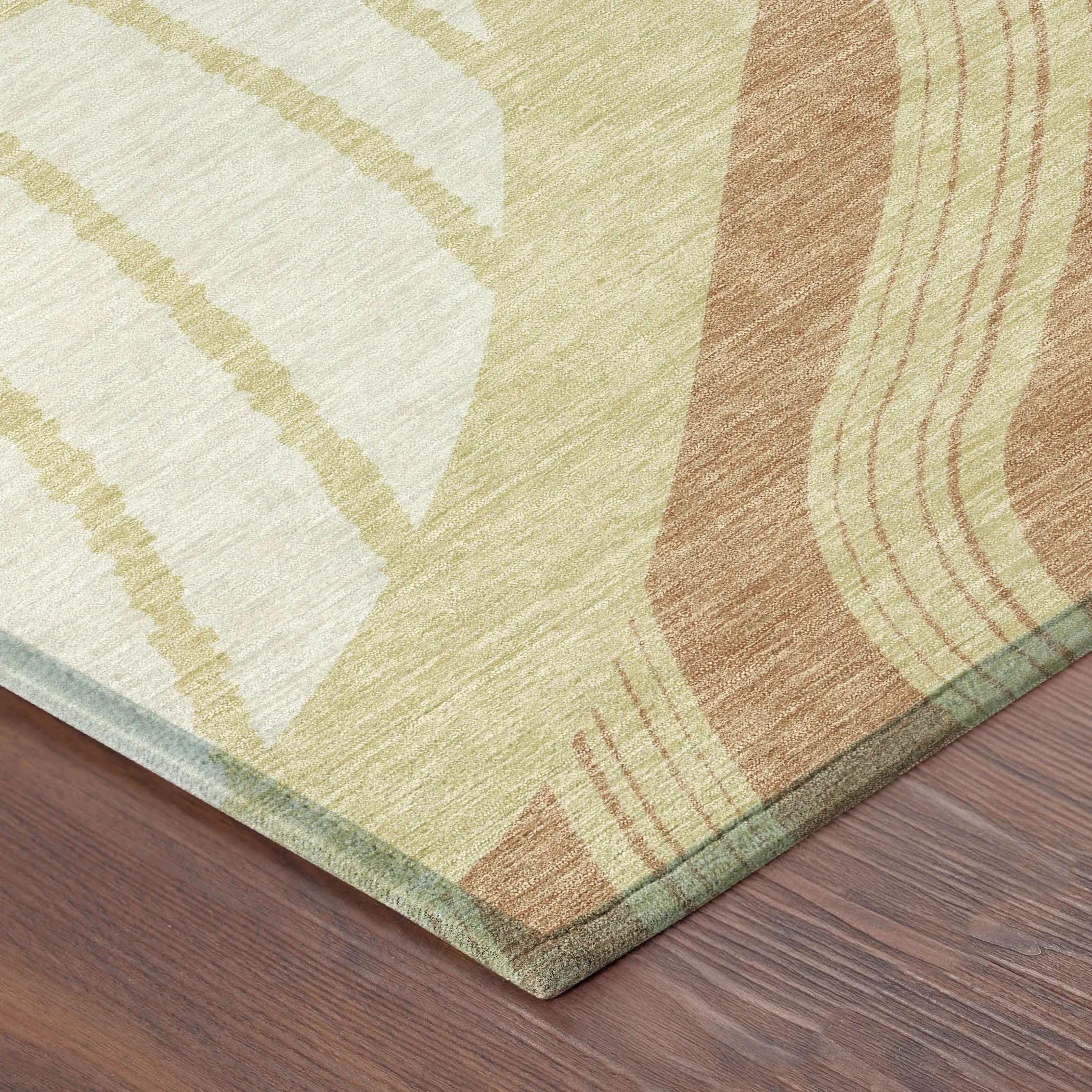 10' X 14' Wheat And Graphite Abstract Washable Indoor Outdoor Area Rug Homeroots Outdoor