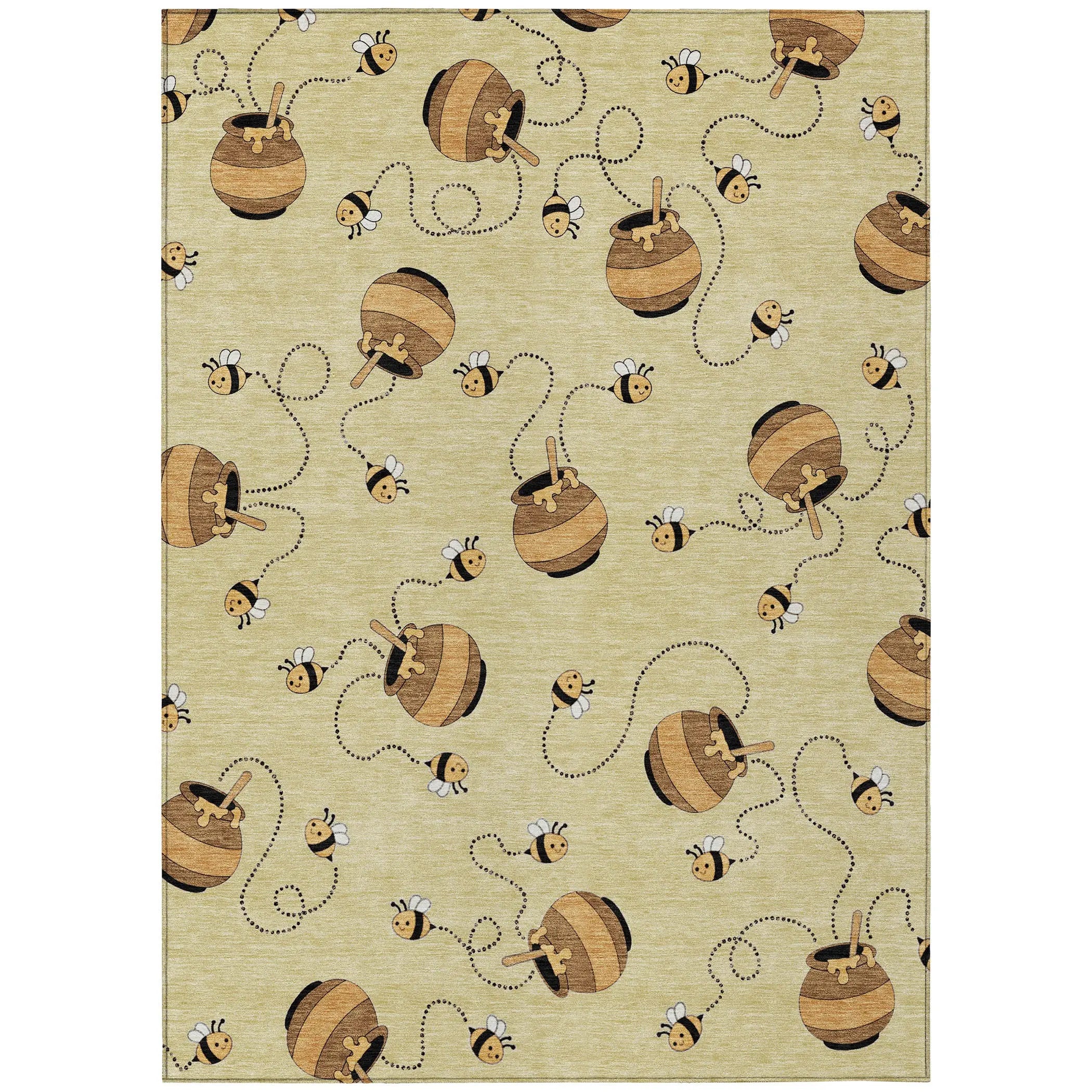 10' X 14' Wheat And Ivory Geometric Washable Indoor Outdoor Area Rug Homeroots Outdoor