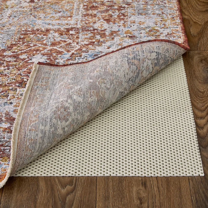 10' x 14' White Non Slip Rug Pad Homeroots Home Decor