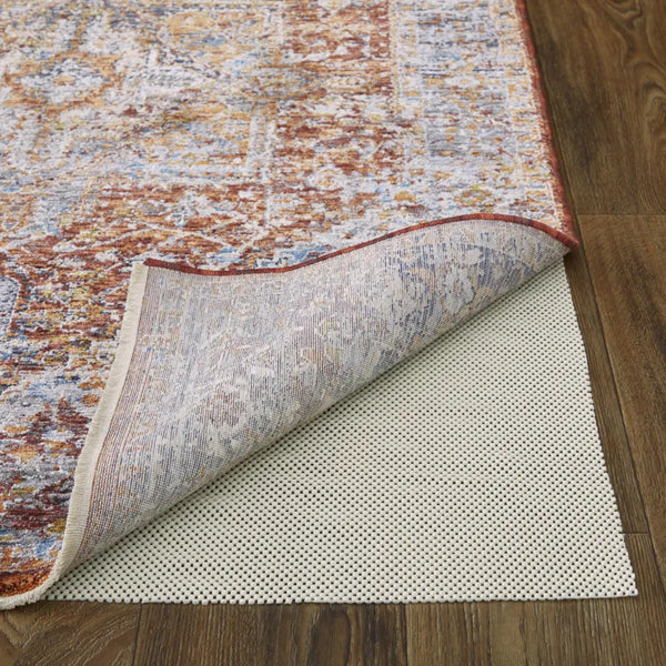 10' x 14' White Non Slip Rug Pad Homeroots Home Decor