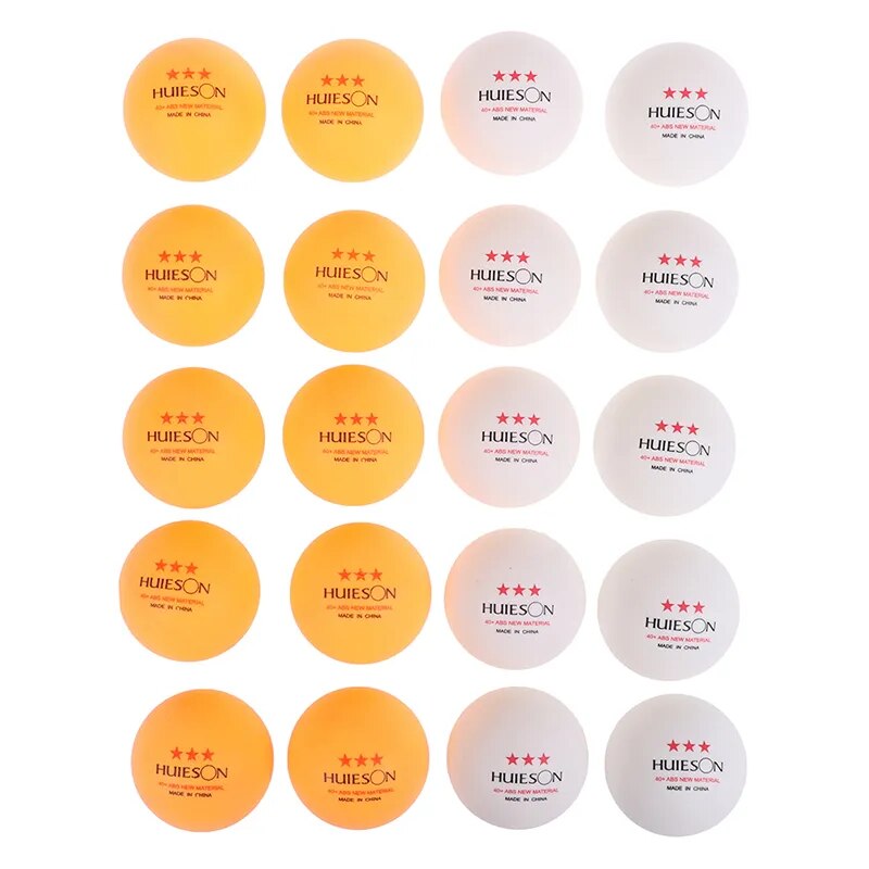 10pcs New Material Table Tennis Ball 40+mm Diameter 2.8g 3 Star ABS Plastic Ping Pong Balls for Table Tennis Training