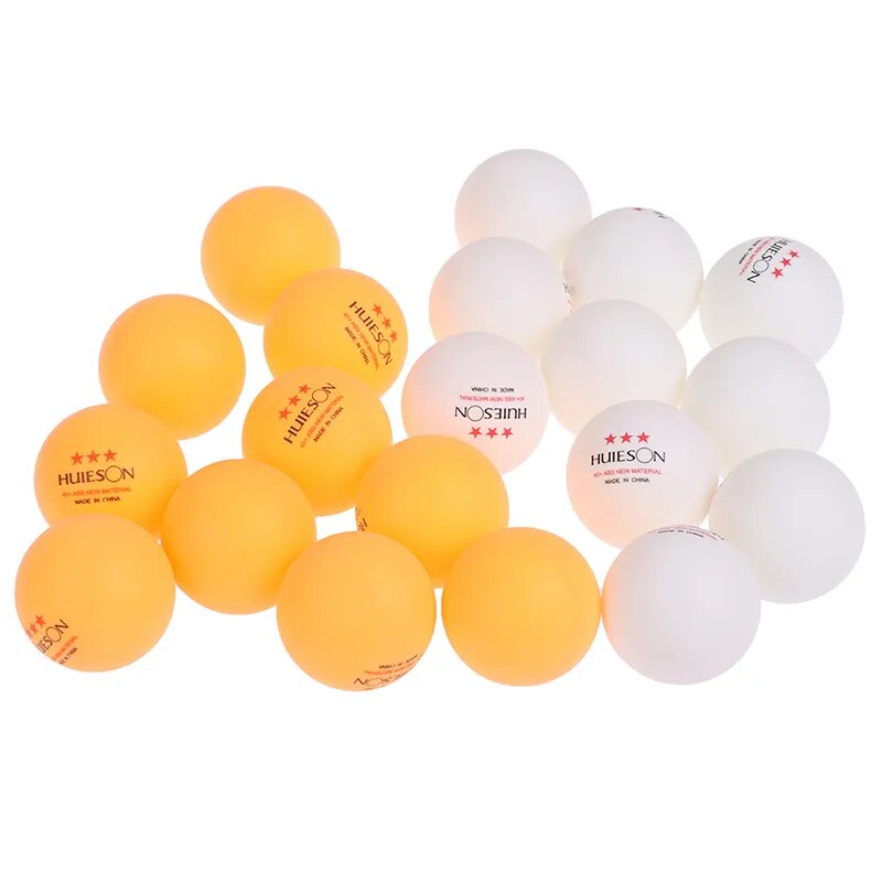 10pcs New Material Table Tennis Ball 40+mm Diameter 2.8g 3 Star ABS Plastic Ping Pong Balls for Table Tennis Training