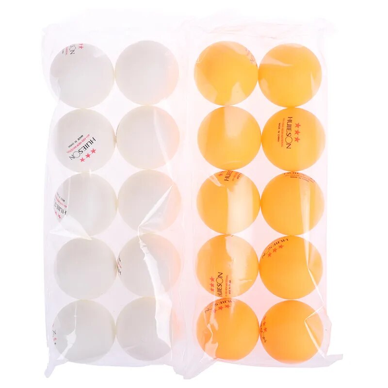 10pcs New Material Table Tennis Ball 40+mm Diameter 2.8g 3 Star ABS Plastic Ping Pong Balls for Table Tennis Training