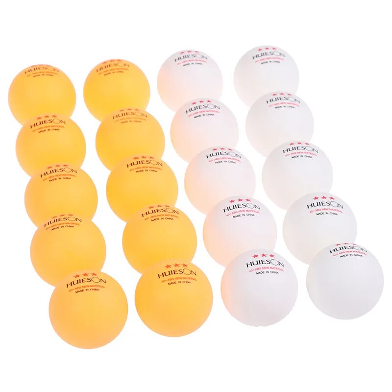 10pcs New Material Table Tennis Ball 40+mm Diameter 2.8g 3 Star ABS Plastic Ping Pong Balls for Table Tennis Training