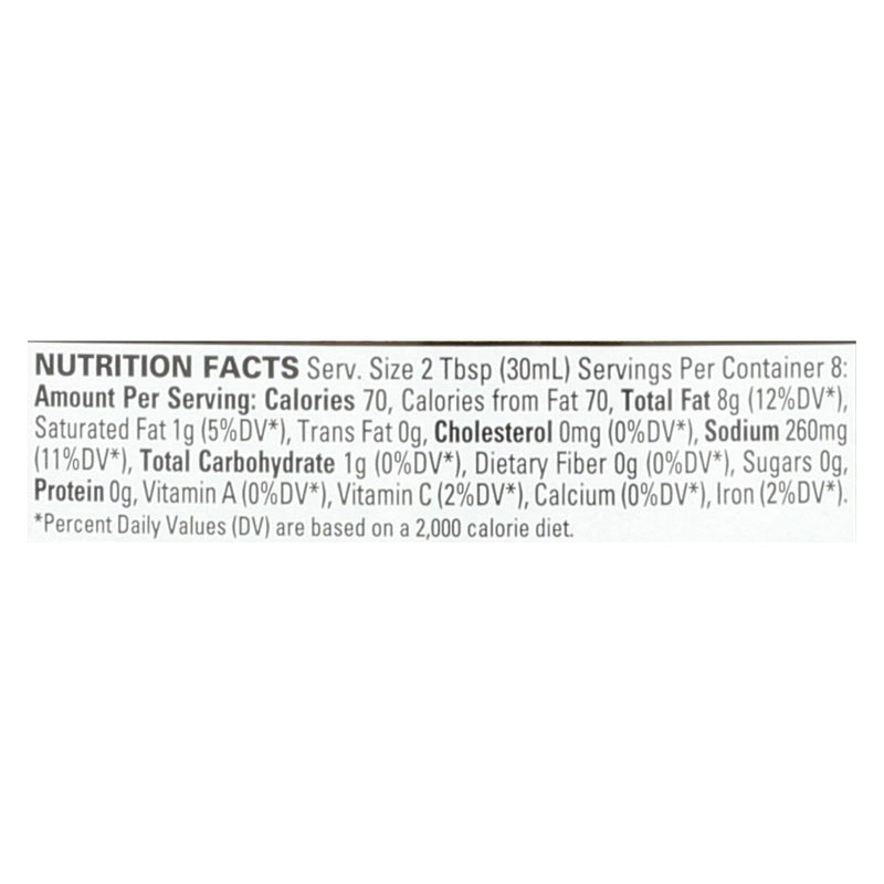 Organic Ville Sun Dried Organic Vinaigrette - Tomato And Garlic - Case Of 6 - 8 Fl Oz. - GreatEagleInc