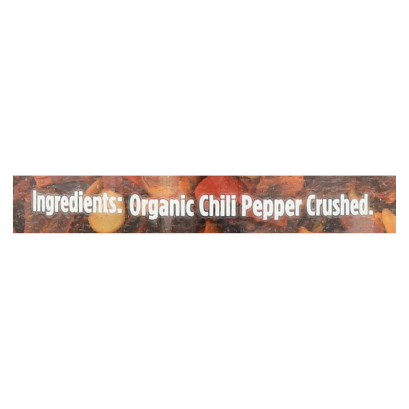 Spicely Organics - Organic Chili - Crushed - Case Of 3 - 1.3 Oz. - GreatEagleInc