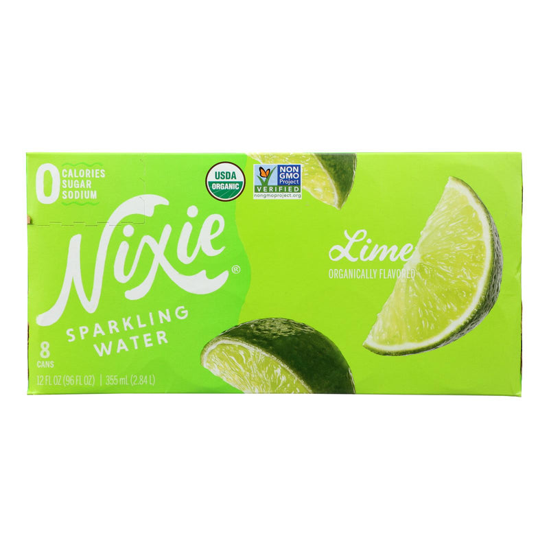 Nixie Sparkling Water - Sparkling Water Lime - Case Of 3 - 8/12 Fz - GreatEagleInc