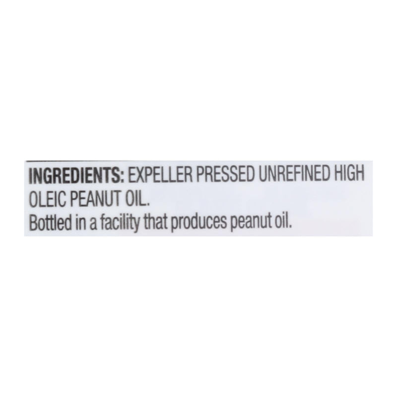 Spectrum Naturals Unrefined Peanut Oil - Case Of 12 - 16 Fl Oz. - GreatEagleInc