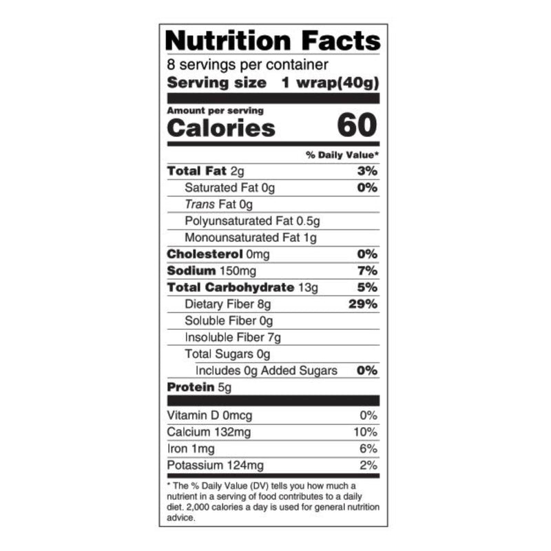 Tumaro's 8-inch Premium White Carb Wise Wraps - Case Of 6 - 8 Ct - GreatEagleInc