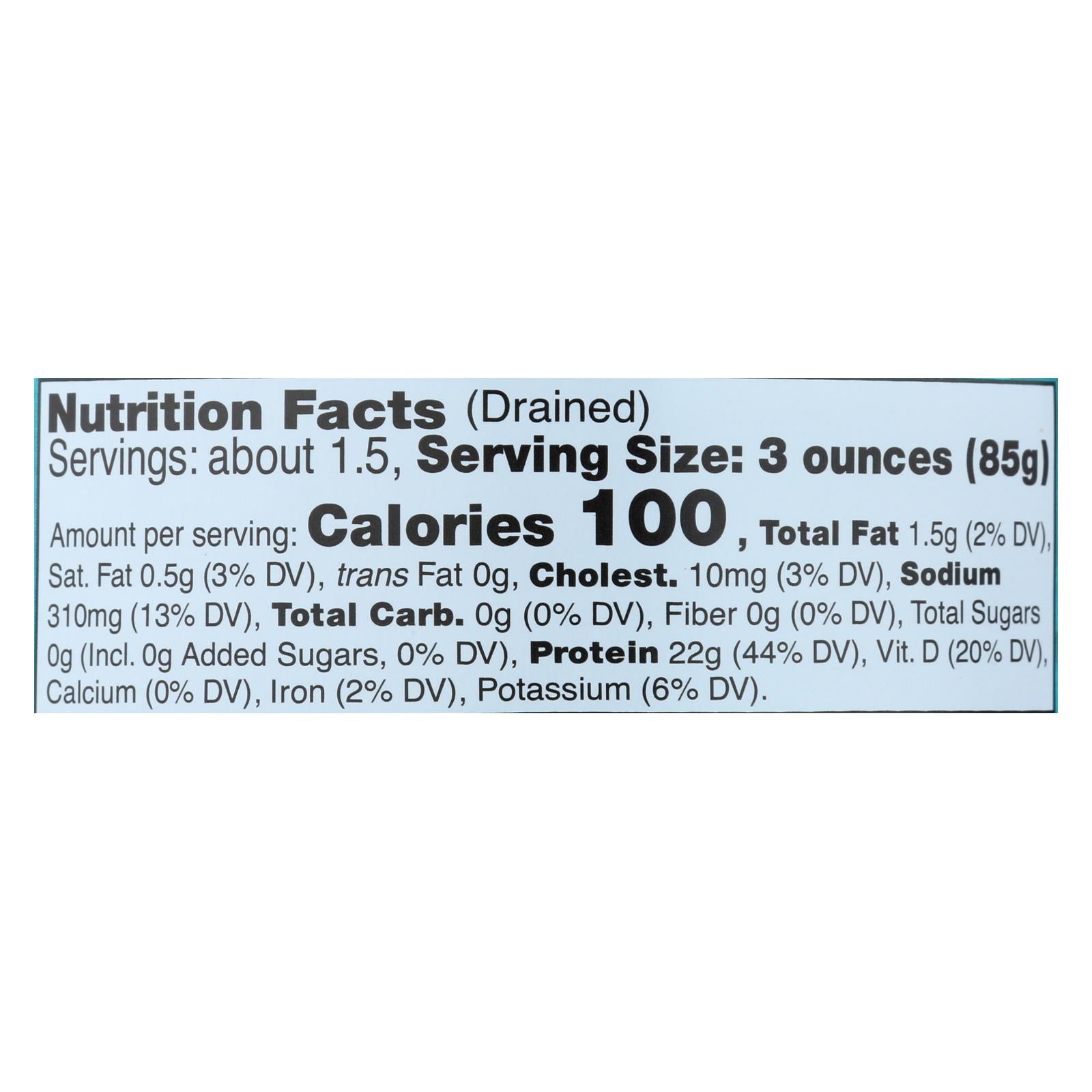 Sustainable Seas - Tuna Albcore Chnk In H2o - Case Of 12 - 5 Oz - GreatEagleInc