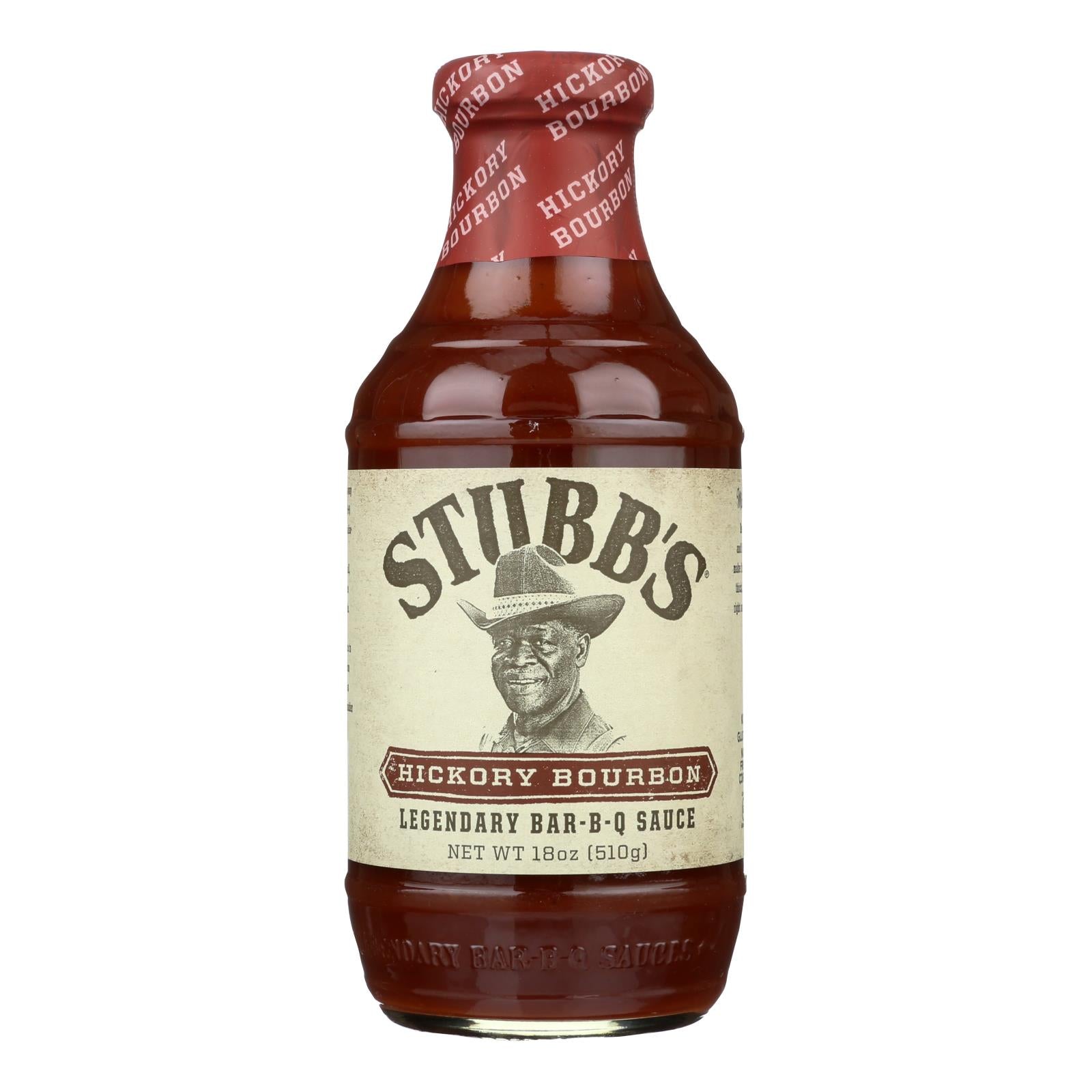Stubb's Bbq Sauce - Hickory Bourbon - Case Of 6 - 18 Fl Oz. - Eco-Friendly Home & Grocery