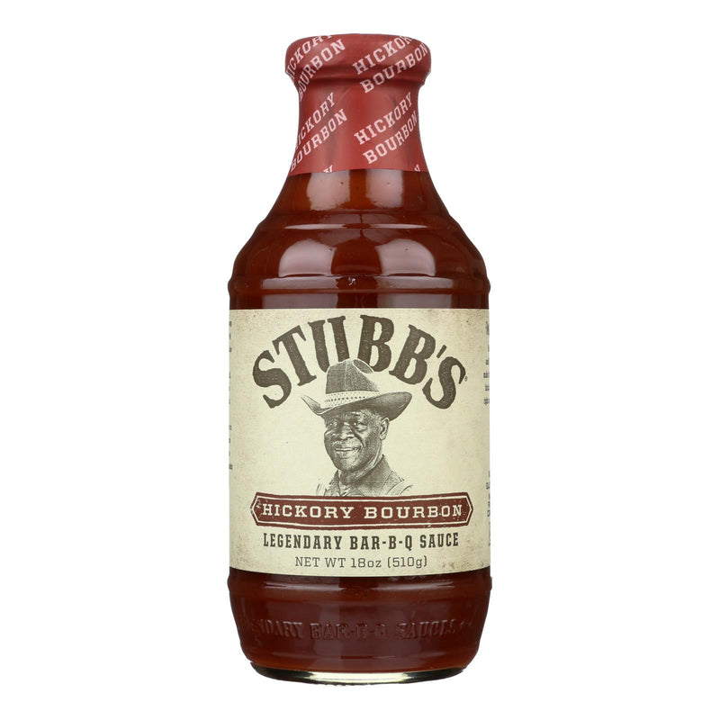 Stubb's Bbq Sauce - Hickory Bourbon - Case Of 6 - 18 Fl Oz. - Eco-Friendly Home & Grocery