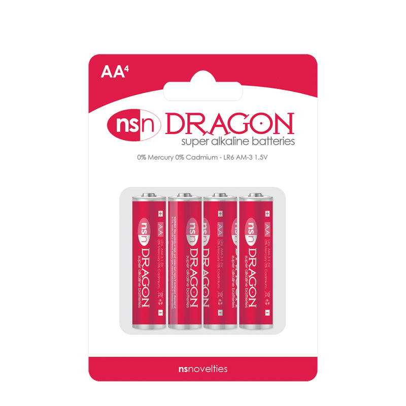 Dragon 4pk Alkaline Aa Batteries - Adult Products