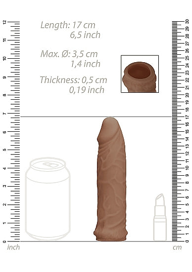 Realrock Penis Sleeve 6in Tan - GreatEagleInc
