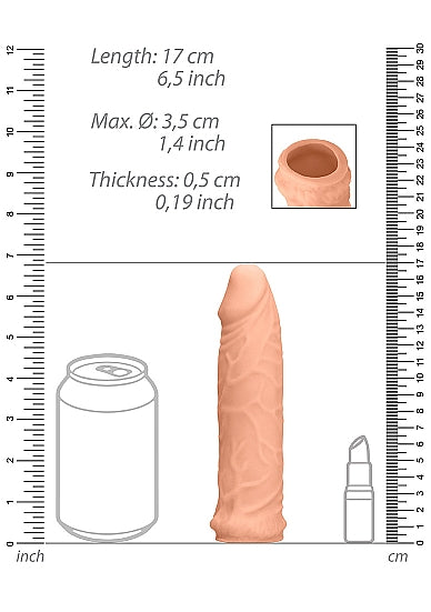 Realrock Penis Sleeve 6in Flesh